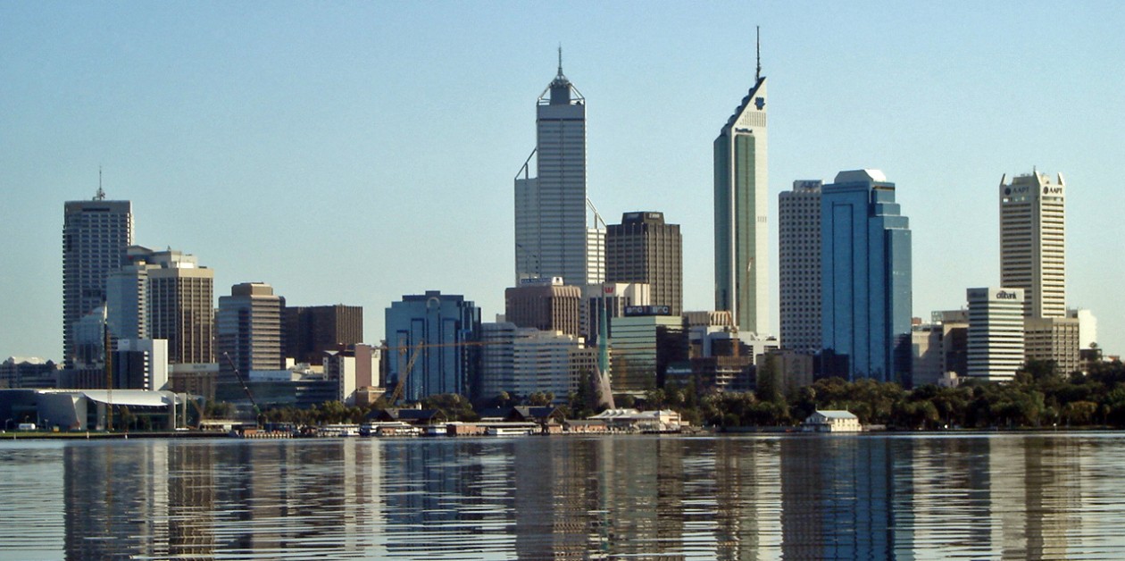 Perth Skyline viewed from South Perth foreshore