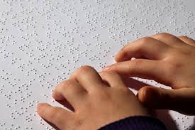 Braille and two hands